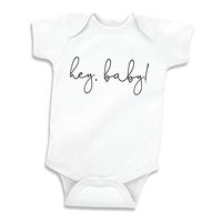 Baby Announcement Gifts for Grandparents Hey Baby (0-3 Months) Black