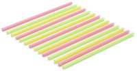 Smoothie Straws - Compostible - Biodegradable - Renewable Corn Starch Based (PLA) - Pack of 300 - Assorted Colors. Great Drinking Straws for Smoothies and Milkshakes