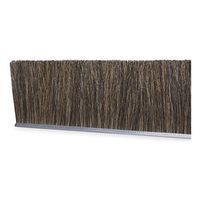 Tanis Brush MB709424 Horse Hair Fill Metal Back Strip, 5/16" Galvanized Backing, 0.008" Diameter Brown Horsehair Bristles, 24" Overall Length, 3" Overall Trim