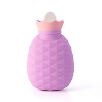 HONGFA Cute Cartoon Hot Water Bottle. Best Gift for Valentine's Day, Thanksgiving Day, Christmas Day … (Purple)