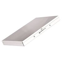 LGEGE Hold King Size and 100mm Slim Cool Metal Brilliant Chrome Modern Cigarette Case