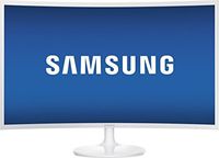 2017 Samsung 32" FHD 1920 x 1080 LED Curved 16:9 Widescreen Monitor, 4ms Response Time, 250cd/m2 Brightness, 5000:1 Contrast Ratio, Gaming Mode, HDMI, Display Port, High Glossy White