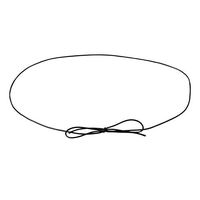 Stretch Loops, Gift Wrap Bows - Pre-Tied Bows from Elastic Ribbon String for Gifts, Boxes, Tags; Pack of 100 - Black (28")