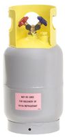 Flame King Refrigerant Recovery Cylinder Tank - Reusable - DOT Compliant - Y-Valve Liquid/Vapor - 30 LB Pound