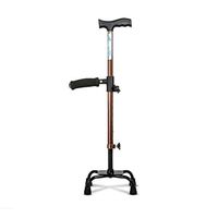 Crutch Anti-Skid Walking Aid Retractable Aluminum Alloy Stick Old Man Cane 62cm1.25mm MUMUJIN