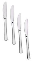 Cutdek CASE Wedding Plastic Silverware Disposable Gold/Silver/Rose Gold Cutlery Premium (Color: Rose Gold, Style: Case of Knives- (480 Pieces)