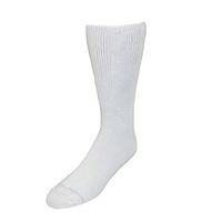 Extra Wide Sock Co. Men's Cotton Medical Support Socks, White
