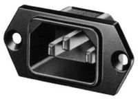 SCHURTER 6100.3300 CONNECTOR, IEC POWER ENTRY, PLUG, 15A