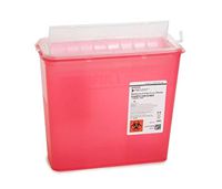 McKesson 2-Piece Red Sharps Container - 5 qt