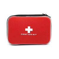CFPPX Red First Aid Bag Empty, First Aid Kit Empty First Aid Pouch Small Mini Waterproof for First Aid Kits Pack Emergency Hiking Backpacking Camping Travel Car Cycling