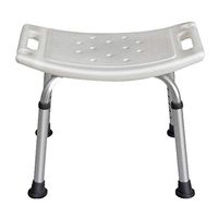 Shower Transfer Benches Bathroom Stool Home Elderly Anti-Slip Stool Bath Chair Thick Aluminum Chair Shower Chair Can Bear 136 kg (Color : White, Size : 514139-57cm)