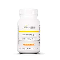 Integrative Therapeutics - Vitaline CoQ10-300 mg CoQ10 - Supports Heart & Brain Health - Maple Nut Flavor - 60 Chewable Wafers