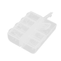 chuwa Pill Box Weekly 8 Grid Small Pill Planner and Vitamin Organizer Secure Prescription Medications