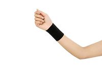 HiTreasure Black/Skin Forearm Tattoo Cover Up Bands Wrist Brace Support Compression Sleeve Carpal Tunnel (1 Pair) (M(15-17cm), Black)