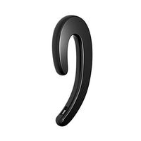 AHOUFHER Bluetooth Headphones 5.0, Ear-Hook Wireless Headset Mini Sports Earbud Built-in Mic Sweatproof Headphones with Earpieces Pouch for iPhone and Android Devices(Black)