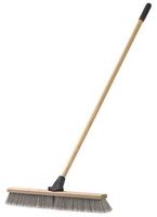 Push Broom w/Handle, Synthetic, 24" Block