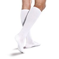 Core-Spun 10-15mmHg Medical Light Graduated Knee High Compression Socks (White, XX-Large)