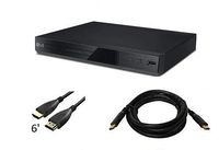 LG DP132H DVD Player Full HD Upscaling 1080p HDMI UpConverting DivX, USB Direct Recording and Playback, Dolby Digital with Remote and HDMI Port Bundle (Comes with a 6 Foot HDMI Cable)