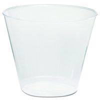 WNA T5S Comet Plastic Tumbler, 5 oz, Clear, Squat (20 Packs of 50 Cups)