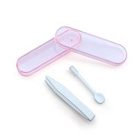 ULTNICE Mini Contact Lens Holder Travel Container with Tweezer Set Random Color