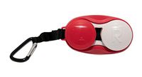 Contact Lens Cases Travel Storage Flat Cases with Clip for Active Lifestyle Screw top Flip Top 1 Pack Red