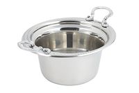 Bon Chef 5450HRSS Casseole, Laurel on the Rim with Round Handles, Stainless Steel