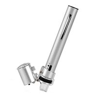 100X Handheld Illuminated Magnifying Glass with Led Light Portable Adjustable for Banknote Microscope Maintenance Identification