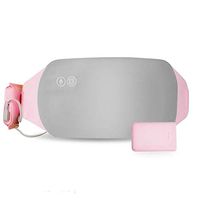 zinnor Portable Heating Pad for Cramps, Electric Massage Heated Waist Belt with 3 Heat Levels