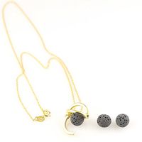 NEW  Sterling Silver Oil Diffuser Necklaces and Bracelets for Essential Oil Aromatherapy with Real Natural Lava Rock | Minimalist Designs | 9 DESIGNS FOR WOMEN | Gift Box Included