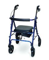 Deluxe Aluminum Rollator - Color: Blue - Each 1