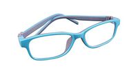 De Ding Child's Prescription Eye Glasses Frame Blue Gray