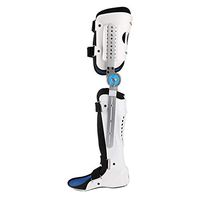 Flowing water Knee Ankle Foot Orthosis, Adjustable Lower Limbs Protector Knee Fracture Support Foot Fixed Brace Medical Leg and Ankle Fixed Bracket,Right