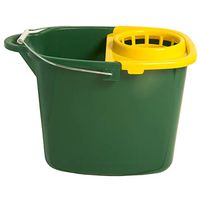 Pine-Sol Plastic Mop Bucket with Ringer – 16L (4 Gallons), Indoor/Outdoor Use, Rings & Removes Excess Water, Pour Spout and Carrying Handle