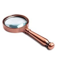 Magnifiers Lens 10X Handheld, Metal Handle Jewelry Loupe Handheld Large Reading for Reading Newspaper Jewelery Repair (Color : A)