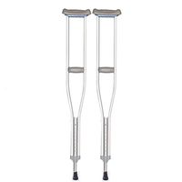 Underarm Crutches, Old Aluminum Walking Stick Lightweight Anti-Skid Adjustable Walking Aid, Suitable for Medical Fracture Recovery Adjustment and People with Reduced Mobility,Small