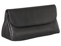 4th Generation Leather Pipe Tobacco Pouch ~ Choose Your Style (3.50"X7" Black Single Combo)