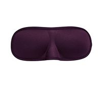 ACTLATI 3D Sleeping Eye Patch Sleep Aid Cover Soft Eye Mask Breathable Blindfold with Ear Plugs Purple