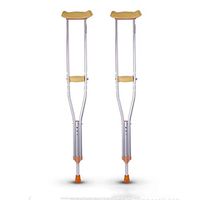 Medical Crutches, Thick Non-Slip Aluminum Alloy Underarm Adjustable Height Elderly Walker, Suitable for Medical Fracture Adjustment and People with Limited Mobility.