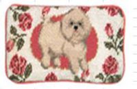 123 Creations C273EG-3.5x7 in. A Bichon Frise Petit-point Eyeglass Case