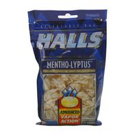 Halls Cough Suppressant/Oral Anesthetic Drops Mentho-Lyptus 30 Ct