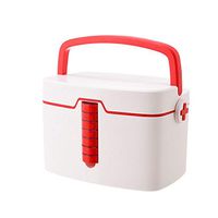 7777777 Medicine Box First Aid Kit Large Household Multi-Layer First Aid Kit Portable Medicine Storage Box Storage Box,Red