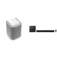 Yamaha YAS-706 MusicCast Wireless Multiroom Sound Bar, Black + Yamaha MusicCast WX-010 Wireless Speaker (White) Bundle