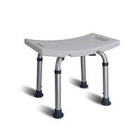 LXFENG Shower Stools - Bathroom Seat, 7 Level Height Adjustable Bath/Shower Chair Shower Bench Bath Chair for Elderly, Handicap and Pregnant Woman,Bearing Weight 136kg