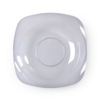 Fineline Settings 10-Piece Renaissance Rounded Square China-Like Bowl, 12-Ounce, Clear