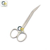 G.S IRIS Scissors 4.5" Angled Sharp Sharp Points Best Quality