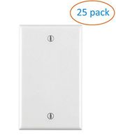 Kenuco Gang Keystone Wall Plate - Standard Size (25 Pack, Blank)