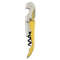 Truetap Metallic Yellow Double Hinged Waiter's Corkscrew by True