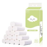 Toilet Paper 18 Rolls Pack 4-ply Hand Towels Toilet Paper Natural Bamboo Pulp Premium Ultra Soft Bath Kitchen Tissue Paper Paper Eco Bulk Tissue Napkin (White, 10 Roll)