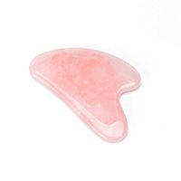 Rose Quartz Gua Sha Scraping Massage Tools, Natural Stone Guasha Board Facial Massage Tools for SPA Acupuncture Therapy Trigger Point Treatment[Heart Shape]