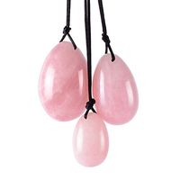 Yoni Egg Rose Quartz Massage Stone for Women to Train Pelvic Muscles Kegel Exercise